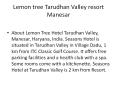Lemon tree Tarudhan Valley resort Manesar PowerPoint PPT Presentation