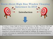 High Rise Window Cleaning Insurance Quotes
