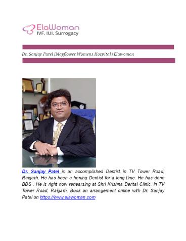 Dr. Sanjay Patel |  Mayflower Womens Hospital | Elawoman