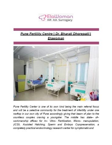 Pune Fertility Centre | Dr. Bharati Dhorepatil | Elawoman