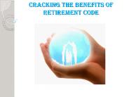 benefits of retirement