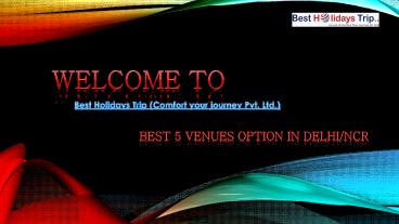 Conference Venues Option in Delhi NCR Booking Now