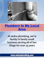 Plumbers In My Local Area