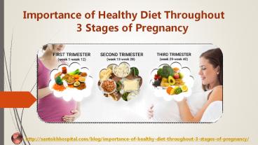Importance of healthy diet throughout 3 stages of pregnancy