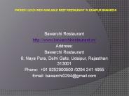 Packed Lunch Box available Best Restaurant in Udaipur Bawarchi