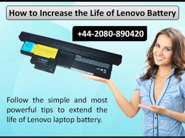 How to Increase the Life of Lenovo Battery?