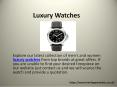 Luxury Watches PowerPoint PPT Presentation