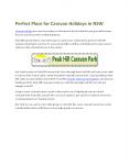 Perfect Place for Caravan Holidays in NSW PowerPoint PPT Presentation