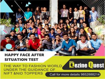 Best NIFT Classes in Patna, Bihar by Dezine Quest