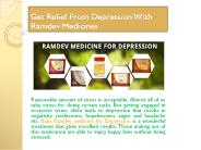 Get Relief From Depression With Ramdev Medicines