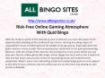 Risk-Free Online Gaming Atmosphere With Quid Bingo PowerPoint PPT Presentation