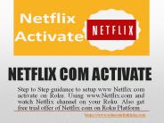 Netflix.com/activate Roku