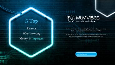 5 Top Reasons Why Investing Money is Important