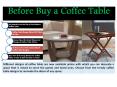 Before Buy a Coffee Table