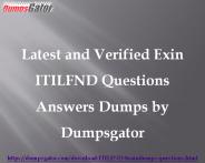 Exin ITILFND Dumps