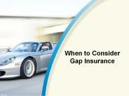 When to consider gap insurance