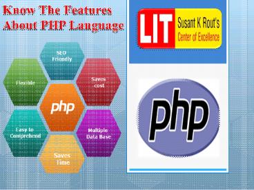 Know The Features About PHP Language