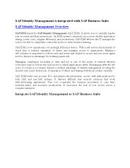 SAP IDM Training Material PDF