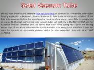 Solar vacuum tube