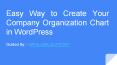 Easy Ways to Create Your Company Organization Chart in WordPress PowerPoint PPT Presentation