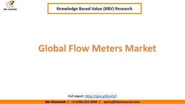 Global Flow Meters Market