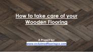 How to take care of Wooden Flooring