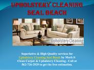 Upholstery Cleaning Seal Beach