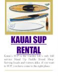 paddle board rentalKauai PowerPoint PPT Presentation