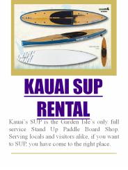 paddle board rentalKauai