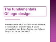 The Fundamentals of Logo Design