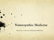 Know All About Naturopathic Medicine