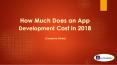 How Much Does an App Development Cost in 2018 PowerPoint PPT Presentation