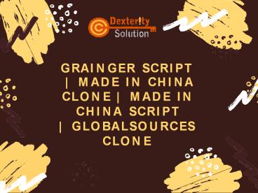 Made In China Clone - Made In China Script