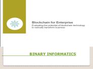 Use Case for Blockchain in the Enterprise Application