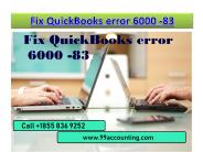 How to Fix QuickBooks error 6000 , -83