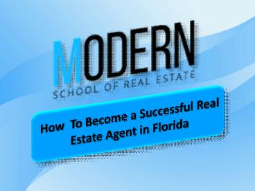 Online Real Estate School Florida