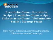 Eventbrite Clone | Meetup Script ( i-netsolution )