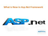 What is New in Asp.Net Framework