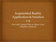 Augmented Reality Application & Solution