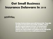 Small Business Insurance Quotes In Delaware