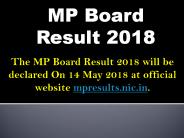 MP Board Result 2018