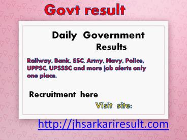 Latest Government Results (9)