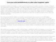 trasplante pelo precio