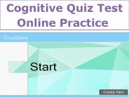 Cognitive Quiz Test Online Practice