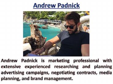 Andrew Padnick Ideas for Transfigure Your Business