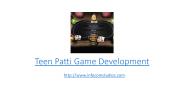 Teen Patti Game Development