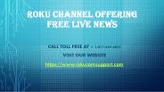 Roku Channel Offering FREE Live News