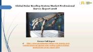 Global Solar Rooftop System Market Professional Survey Report 2018