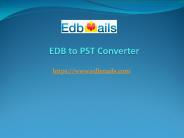 EdbMails EDB to PST Converter