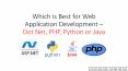 Which is Best for Web Application Development – Dot Net, PHP, Python or Java PowerPoint PPT Presentation